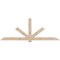 Ekena Millwork Kennewick Smooth Timber Gable Bracket, Douglas Fir, 108"W x 40"H x 1 1/2"D x 5 1/2"F, 9/12 Pitch GBW108X40X0206KEN00SDF - alternate 1
